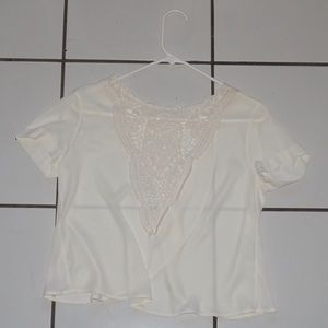 White embroidered Top!